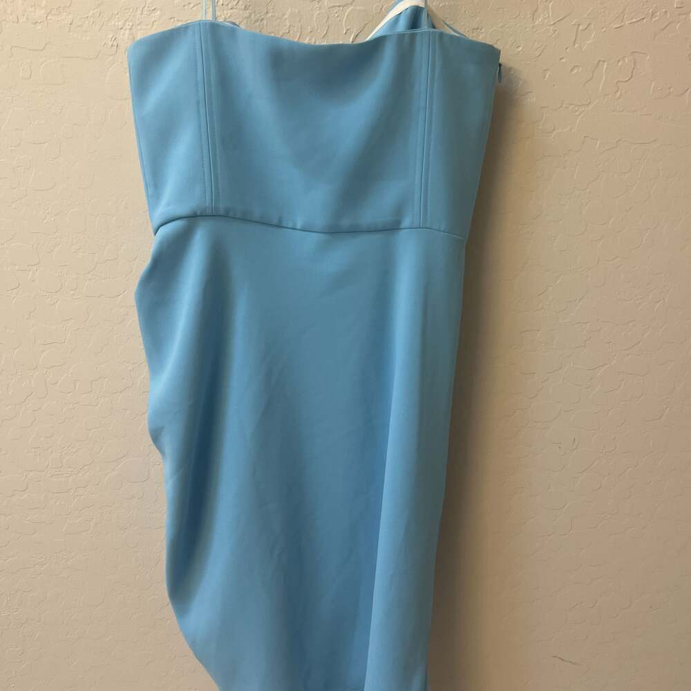 Amanda Uprichard Mohan Dress in Pacific Blue - Picture 2 of 5